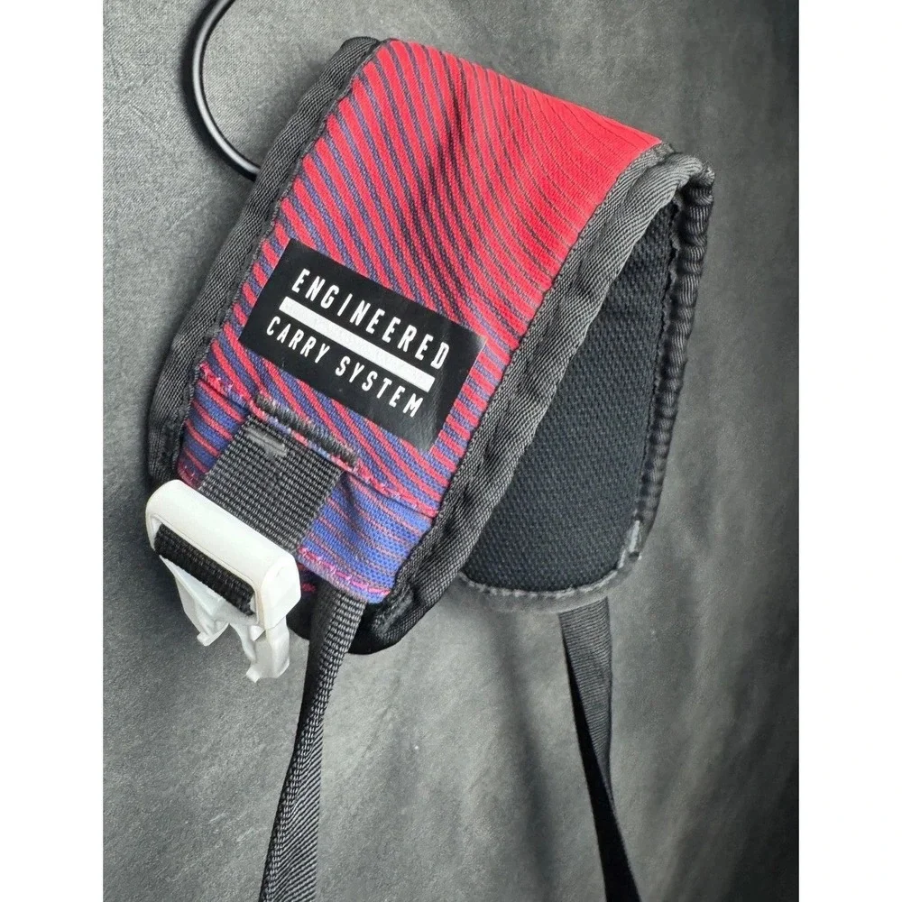 Nike Engineered Carry System Duffle Bag Red Blue Wave Gym Sport Travel Crossbody